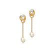 Intertwine Circlet Pearl Drop Earrings image 0
