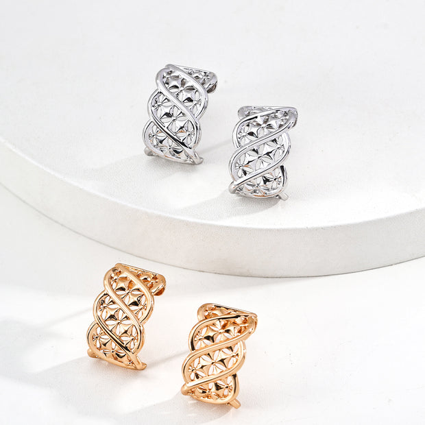 Plain silver earrings image 0