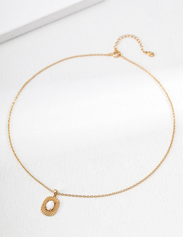 Malachite/Mother Shell Necklace image 1