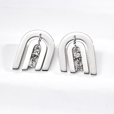 zircon earrings image 2