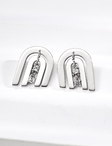 zircon earrings image 2