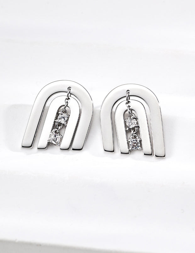 zircon earrings image 2