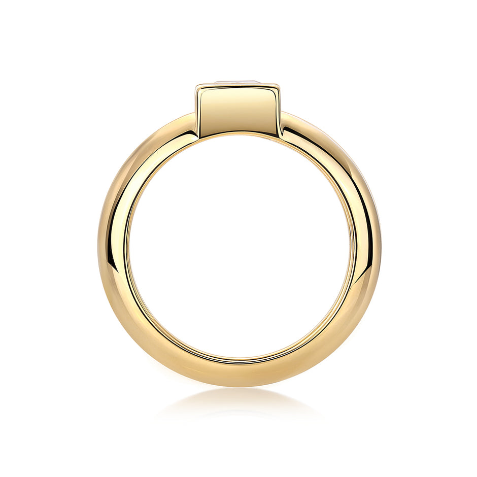 Champagne Starry Tide Square Ring image 1