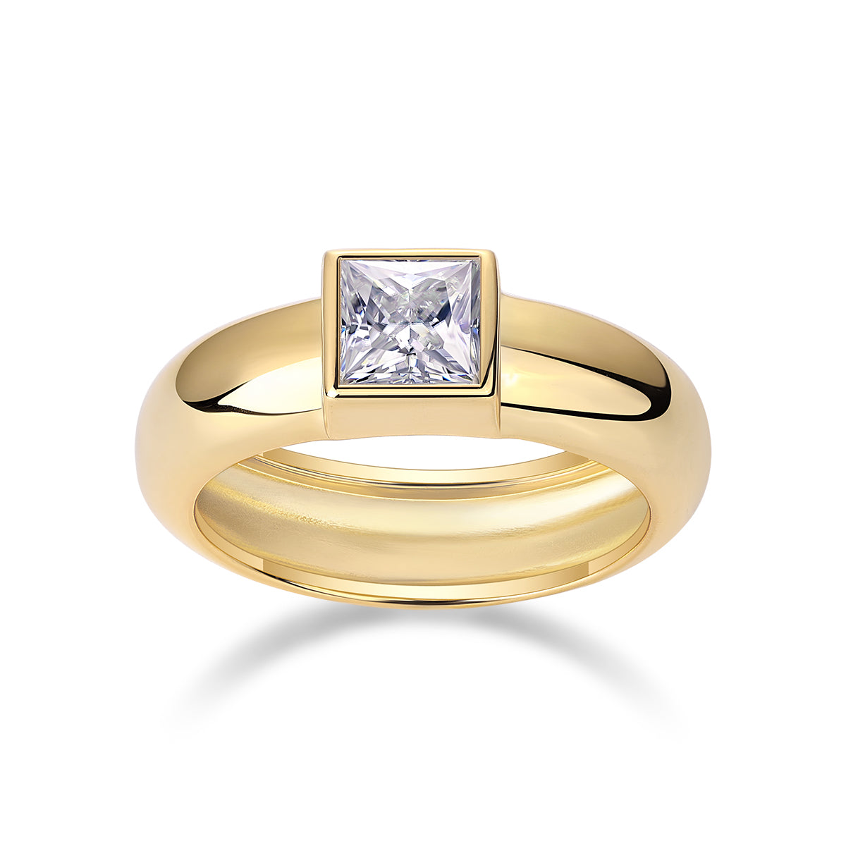 Champagne Starry Tide Square Ring image 3