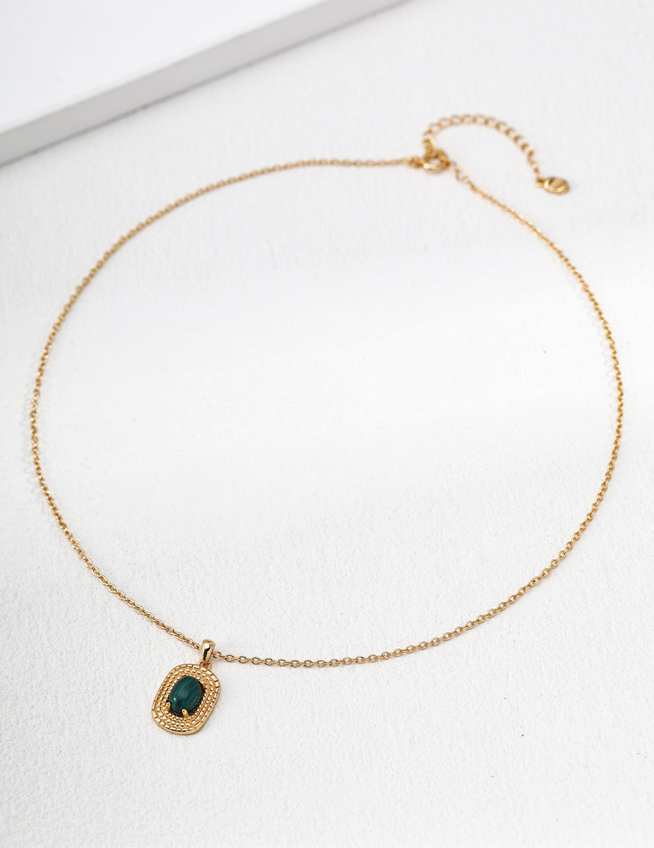 Malachite/Mother Shell Necklace image 0