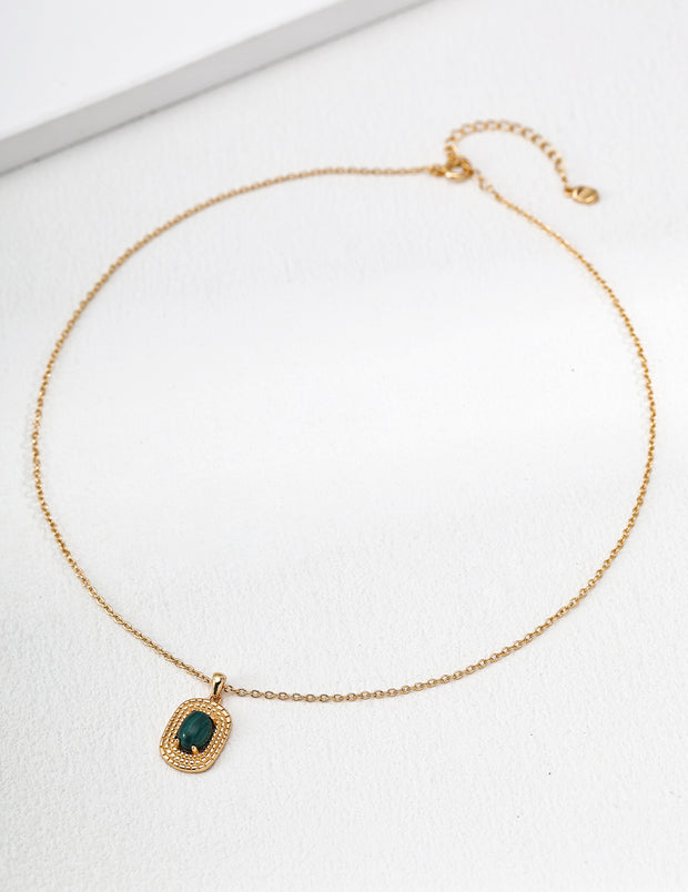 Malachite/Mother Shell Necklace image 0