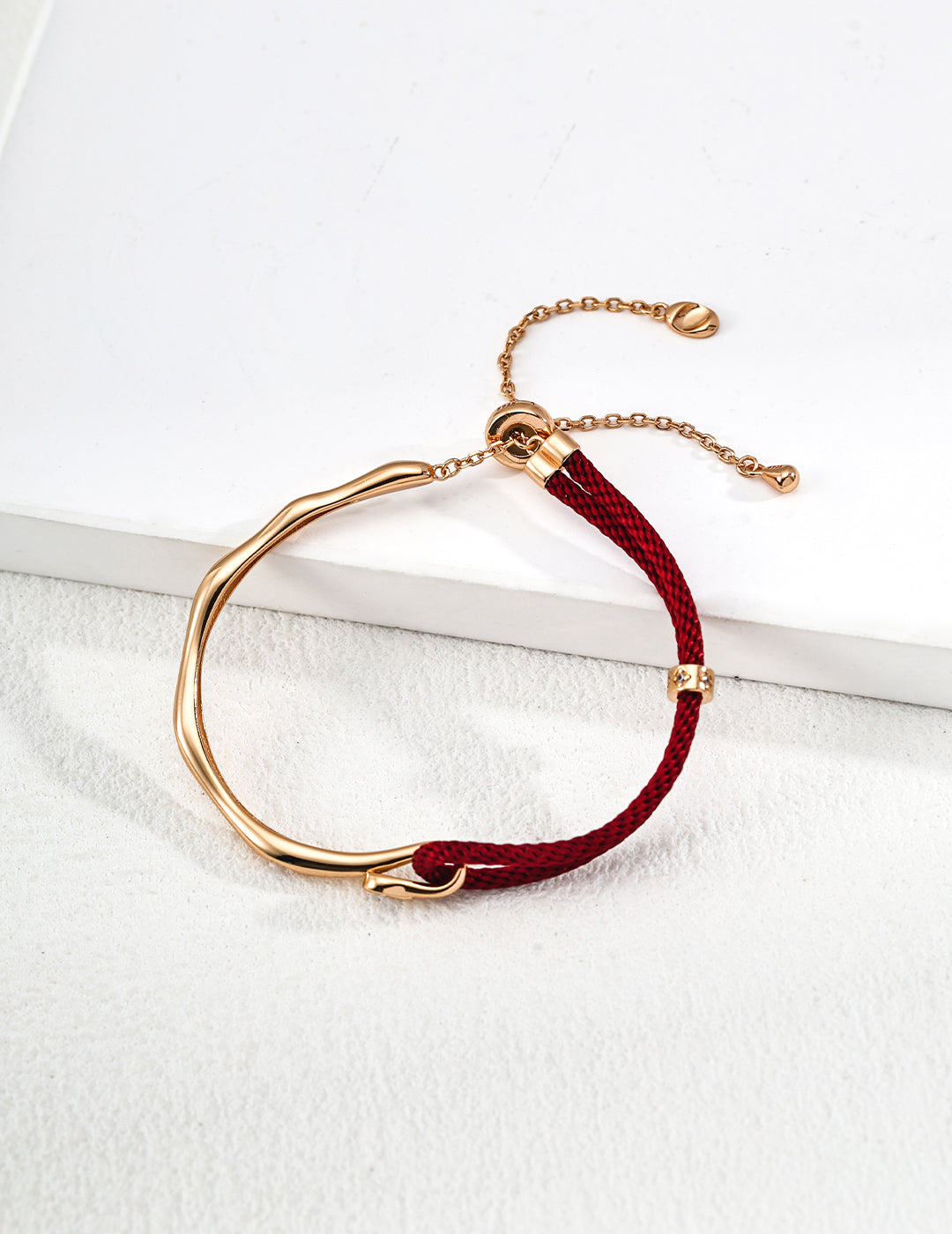 Red rope zircon bracelet image 0