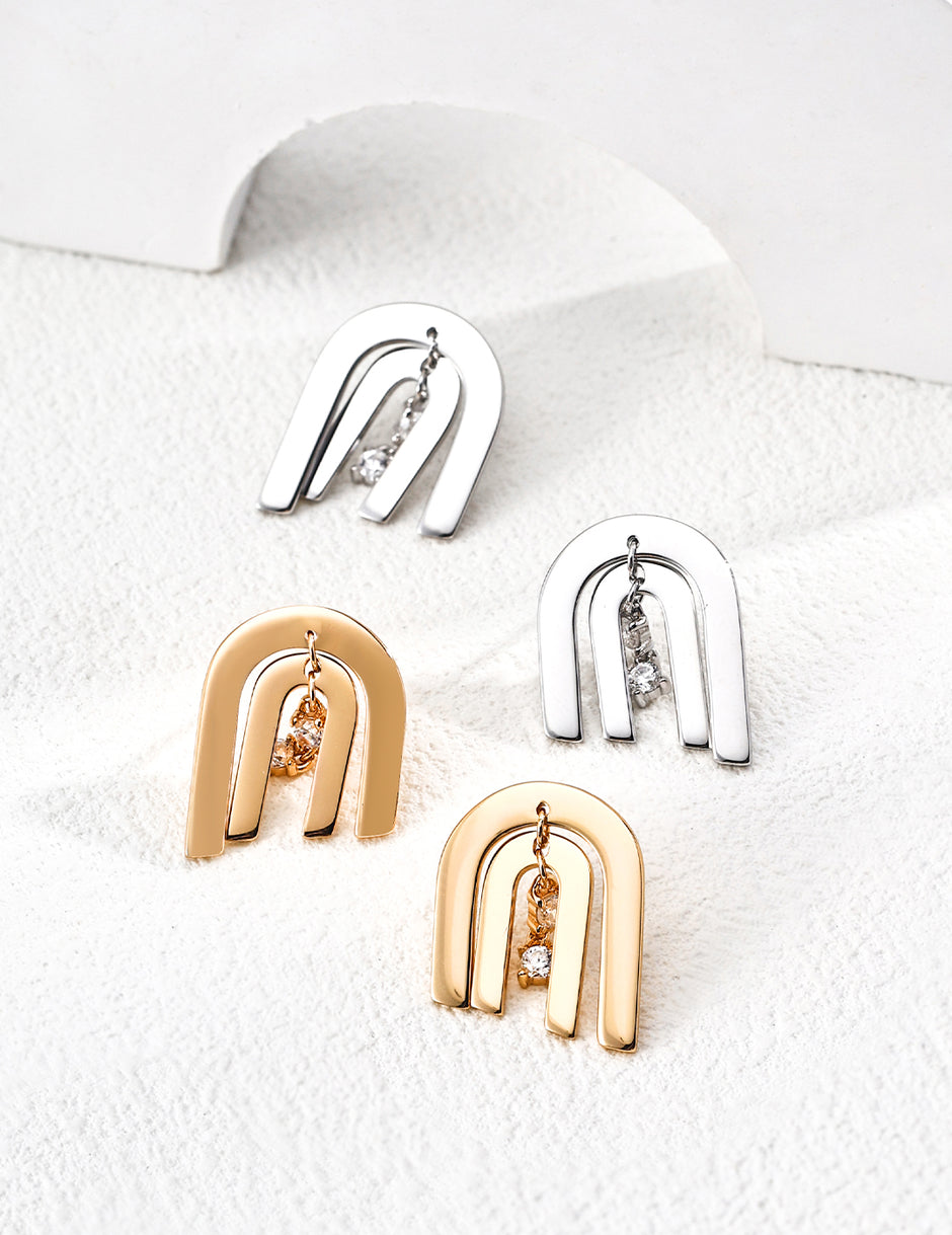 zircon earrings image 0