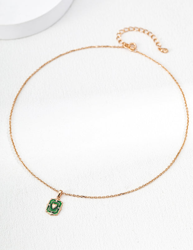 Vintage dripping glaze necklace image 0