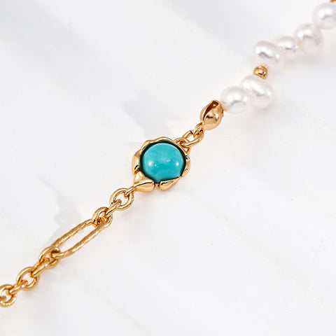 pearl gemstone bracelet image 1