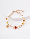 925 Sterling Silver Pearl & Natural Crystal Bracelet for Women – Elegant Handmade Beaded Jewelry