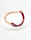 Red rope zircon bracelet image 1