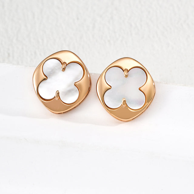 Carnelian/shell earrings image 0