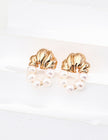 S925 Silver Retro Pearl Earrings image 0