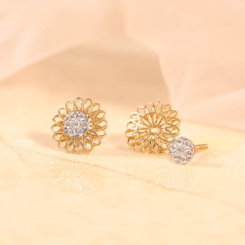 Evie Detachable Diamond Stud Earrings image 4