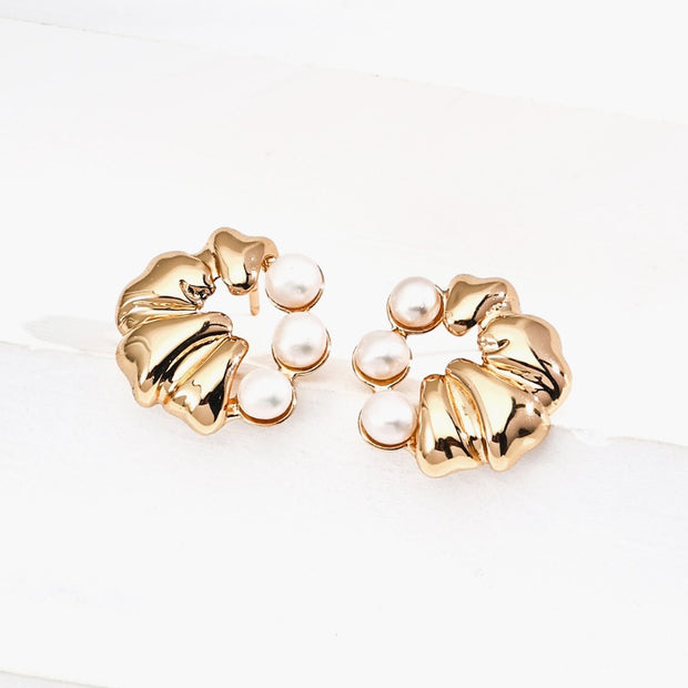 S925 Silver Retro Pearl Earrings - S925 silver vintage pearl earrings2 image