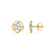 Floweret Cluster Diamond Stud Earrings image 2