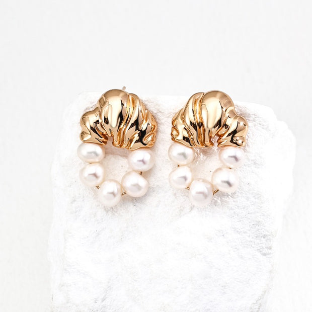 S925 Silver Retro Pearl Earrings - S925 silver vintage pearl earrings image