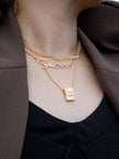 925 silver plated 18K gold letter customized necklace image 9