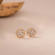 Floweret Cluster Diamond Stud Earrings image 1