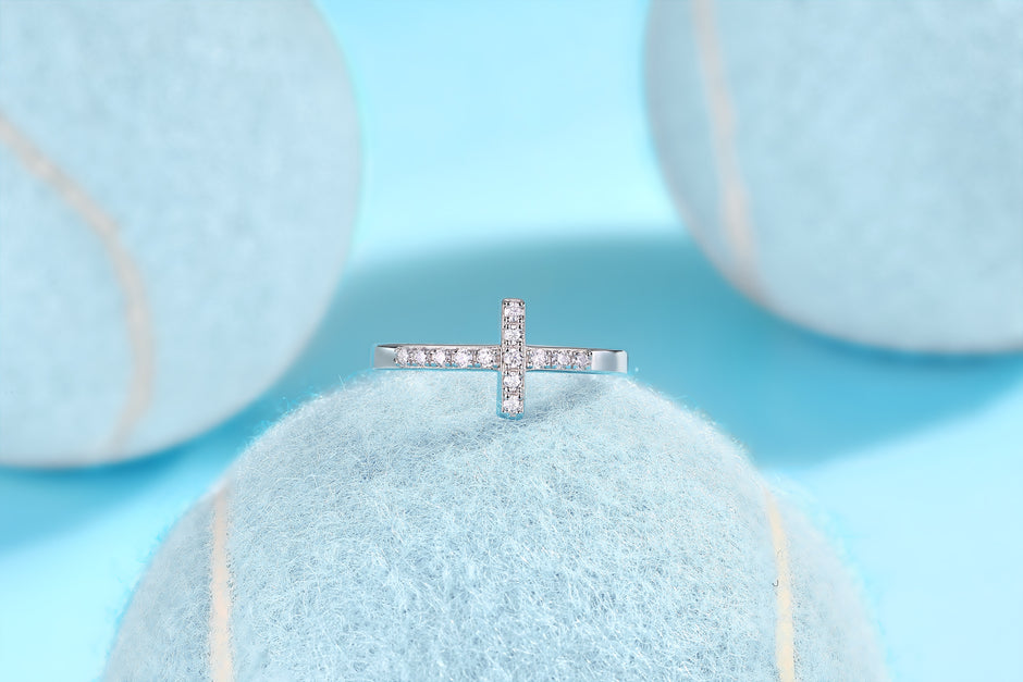 Holy Light Cross Diamond Ring image 4