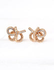 Knot CZ Stud Earrings