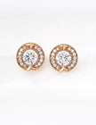S925 silver fashion zircon earrings image 1