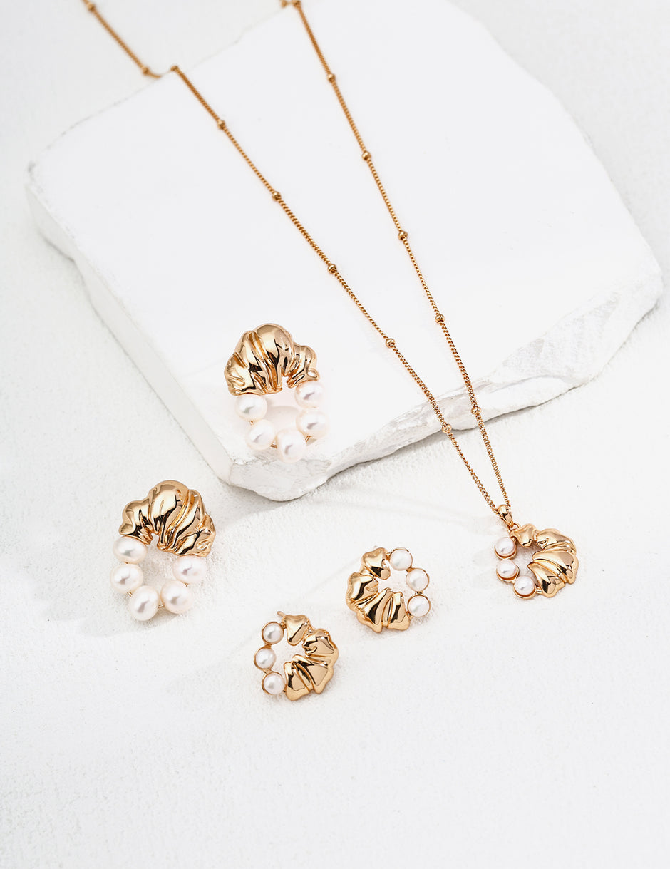 S925 Silver Retro Pearl Earrings image 3