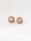 S925 silver vintage zircon earrings image 2
