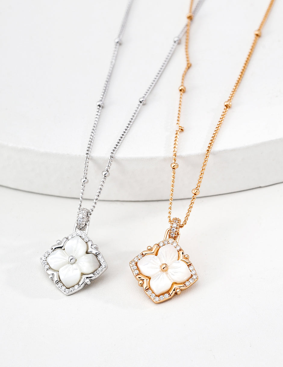 Regal Four-Leaf Clover Necklace Collection