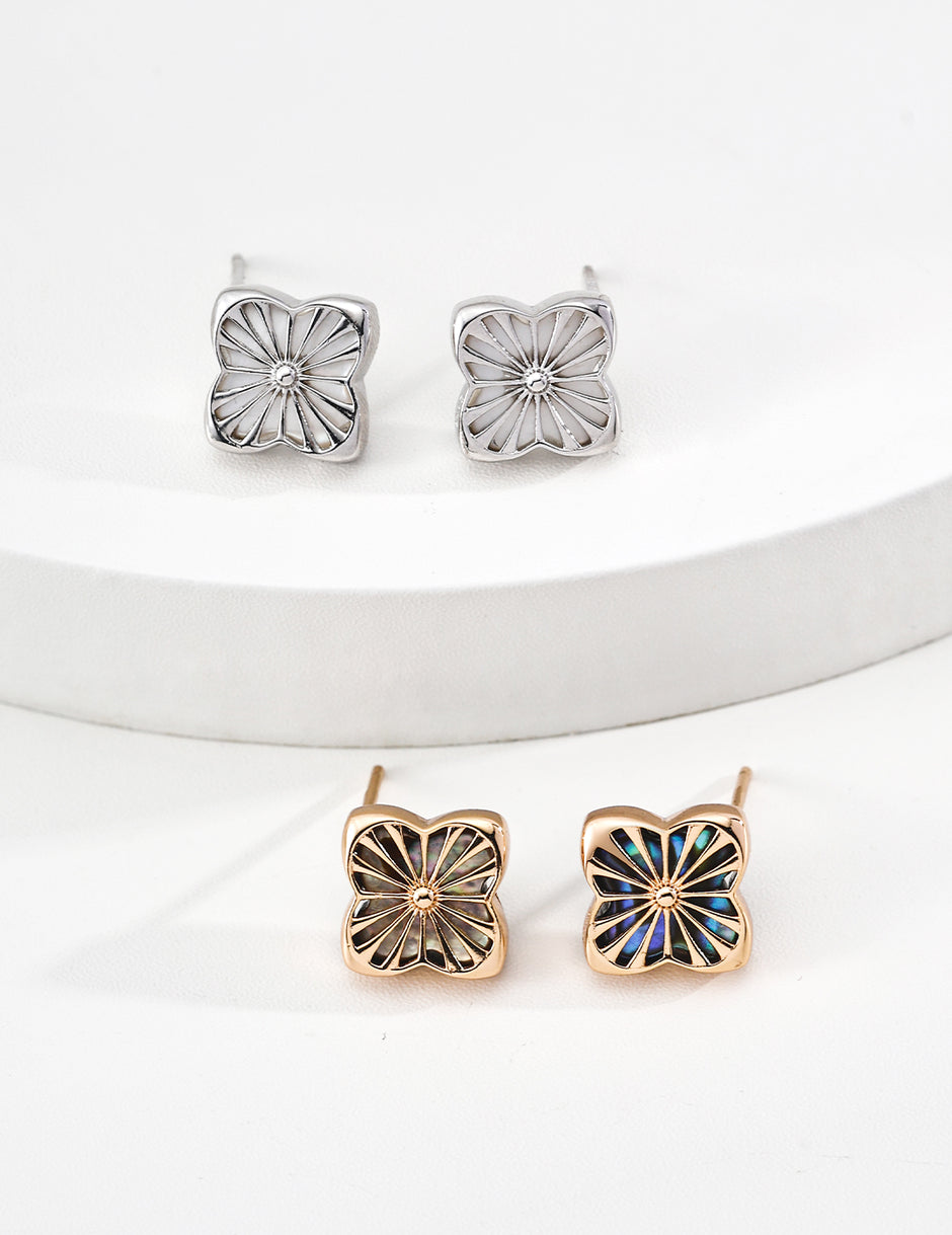 Modern Mother-of-Pearl Four-Leaf Clover Collection