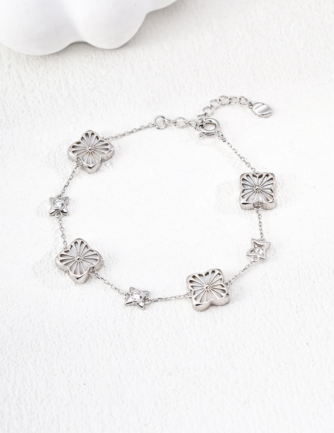 Modern Mother-of-Pearl Four-Leaf Clover Collection