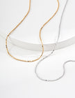 Minimal Sterling Silver Chain Necklace