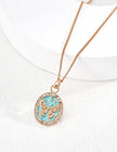 Vintage Gold Butterfly Necklace，Adjustable S925 Silver Jewelry