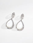 Vintage S925 Silver Gold Plated Lapis Lazuli Amazonite Moon Earrings for Women