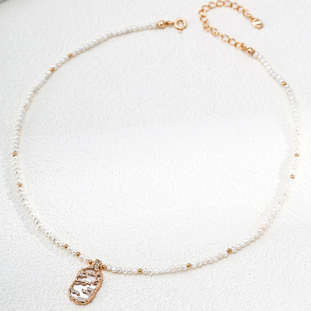 S925 Sterling Silver Vintage Fuyao Chain Necklace