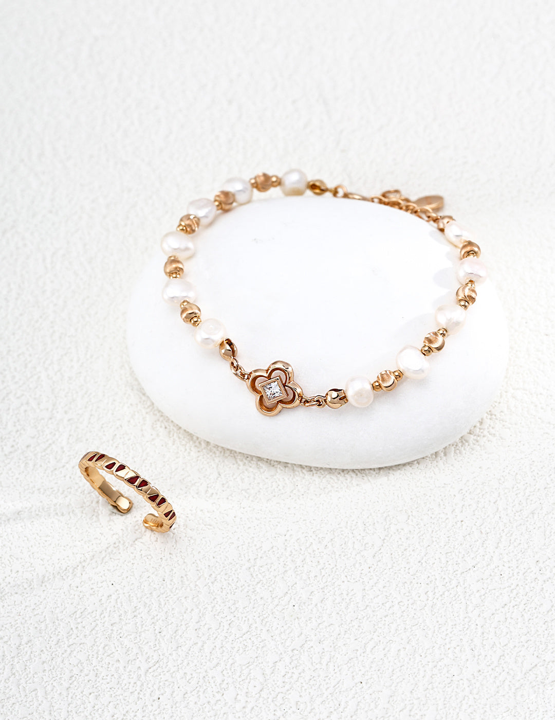 MISSA Natural Freshwater Pearl Bracelet • S925 Sterling Silver