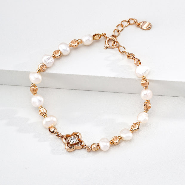 MISSA Natural Freshwater Pearl Bracelet • S925 Sterling Silver