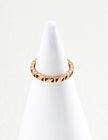Artisan Vintage Gold S925 Silver Burgundy Enamel Ring